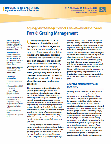 Grazing Management Publication